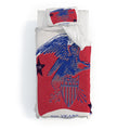 DENY Designs Vintage Eagle Shield Duvet Cover