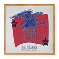 DENY Designs Vintage Eagle Shield Framed Wall Art