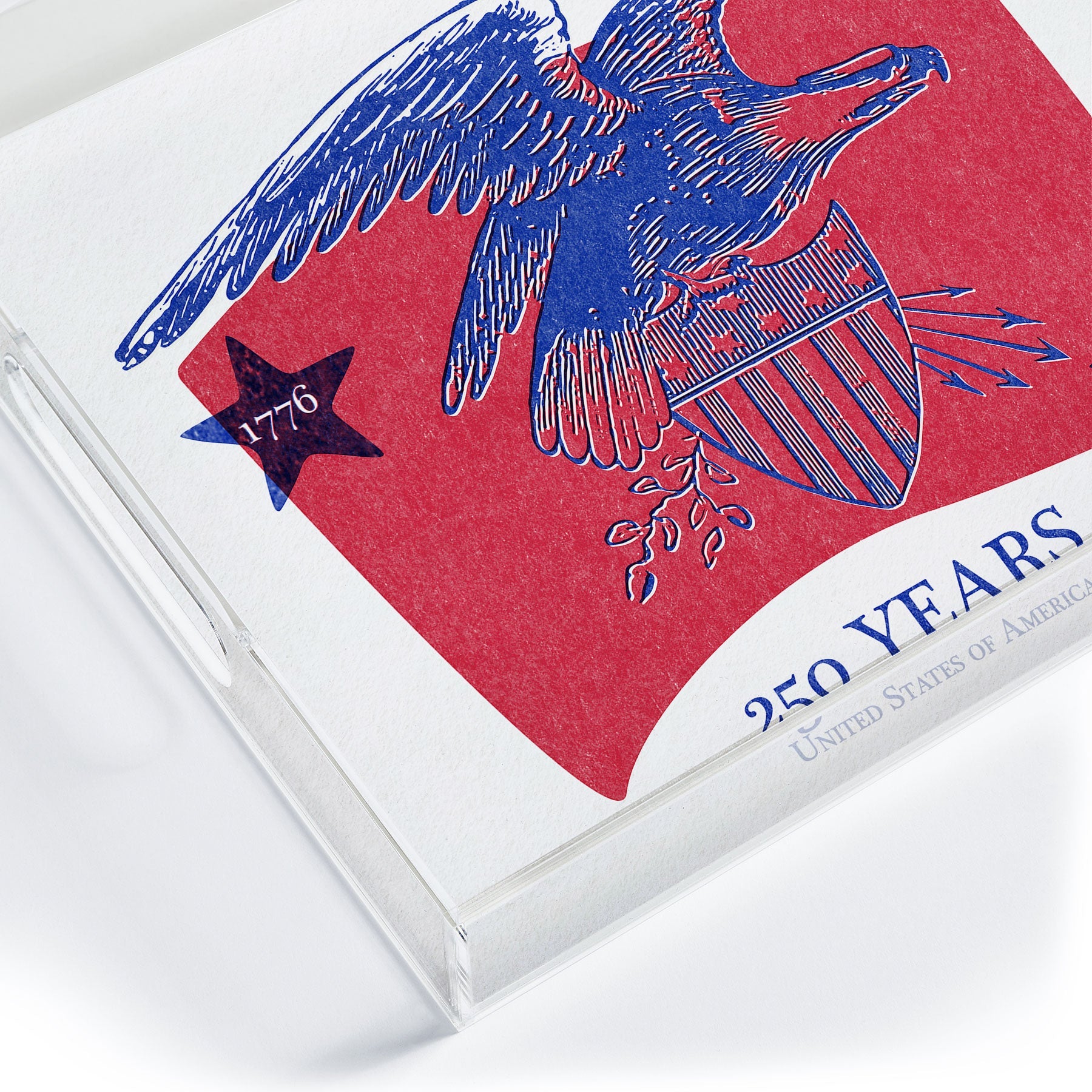 DENY Designs Vintage Eagle Shield Acrylic Tray