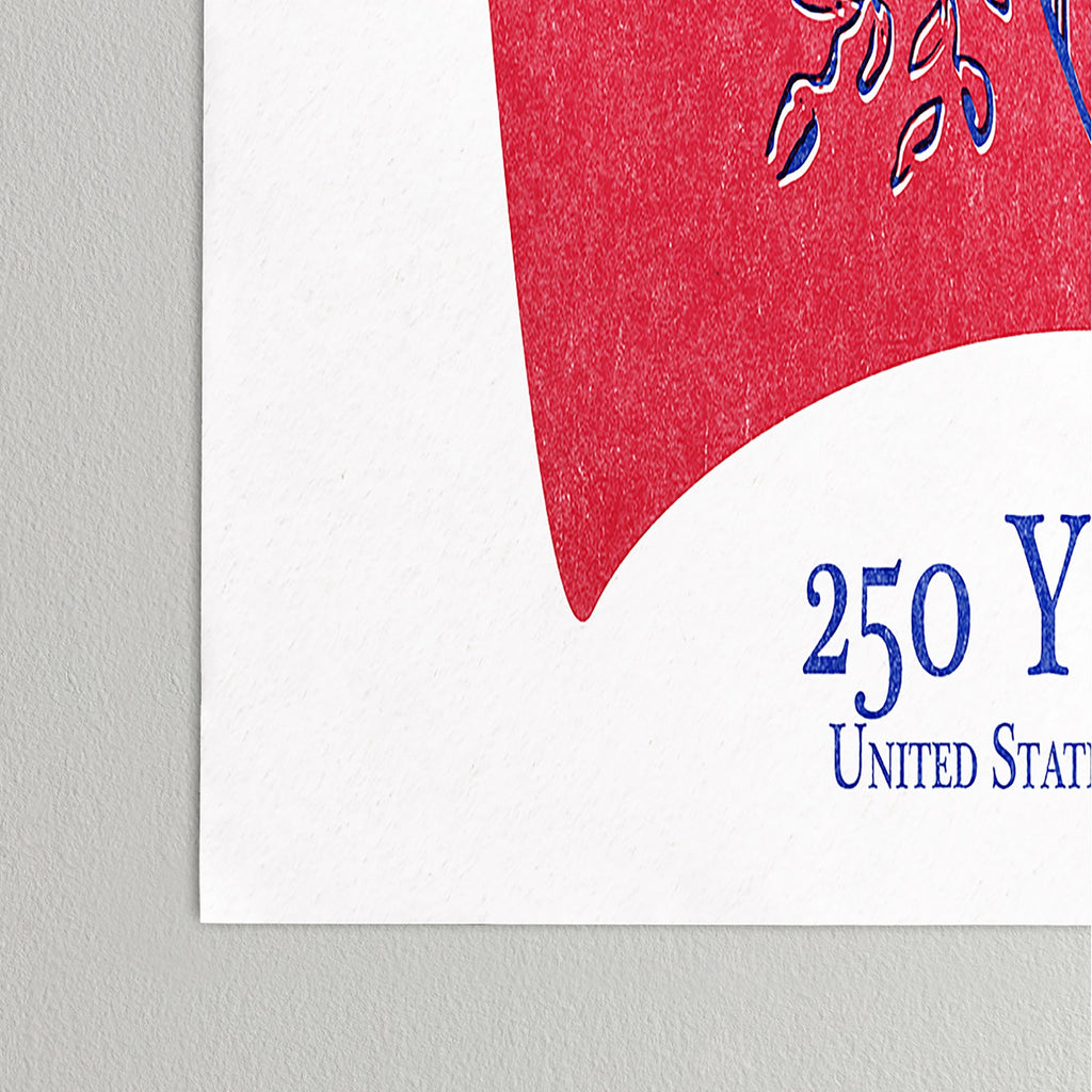 DENY Designs Vintage Eagle Shield Poster