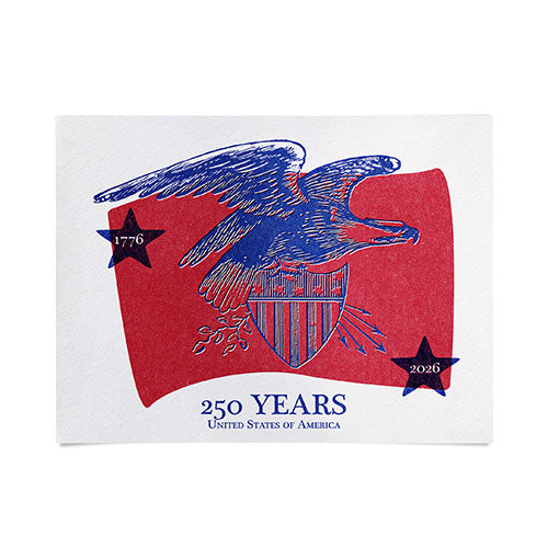 DENY Designs Vintage Eagle Shield Poster