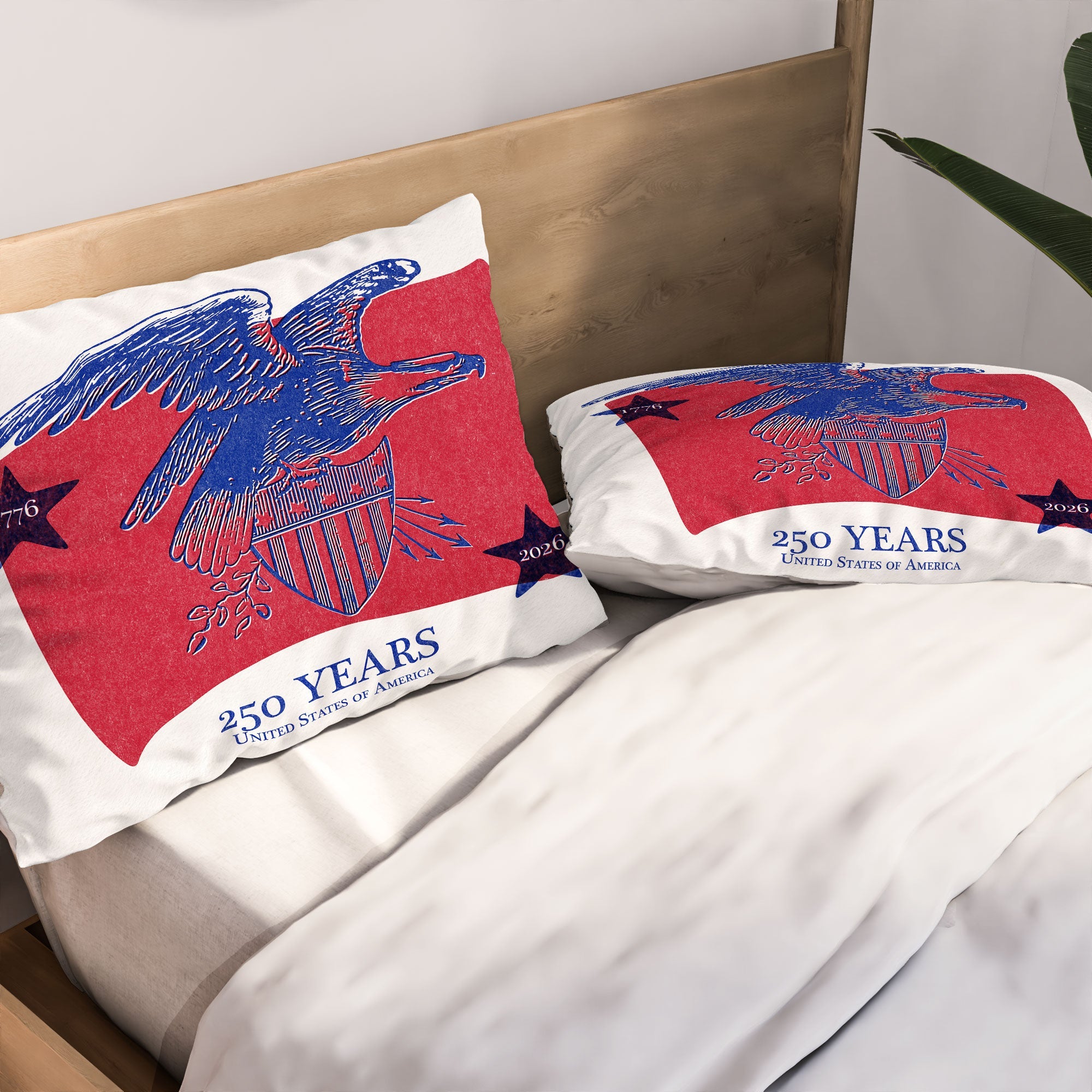 DENY Designs Vintage Eagle Shield Pillow Shams
