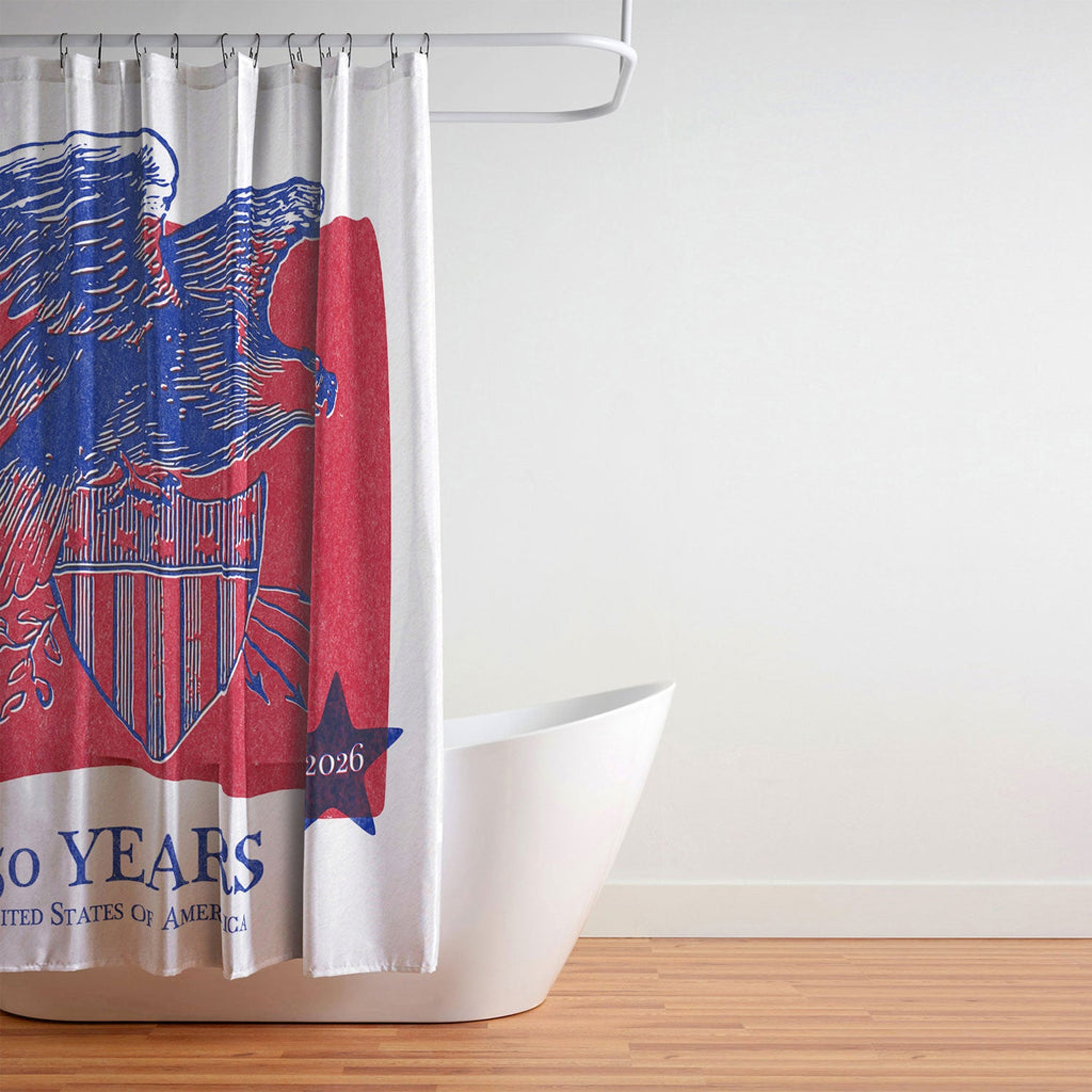 DENY Designs Vintage Eagle Shield Shower Curtain