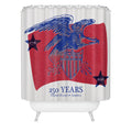 DENY Designs Vintage Eagle Shield Shower Curtain