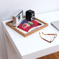 DENY Designs Vintage Eagle Shield Square Tray