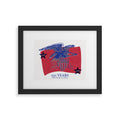 DENY Designs Vintage Eagle Shield Framed Art Print