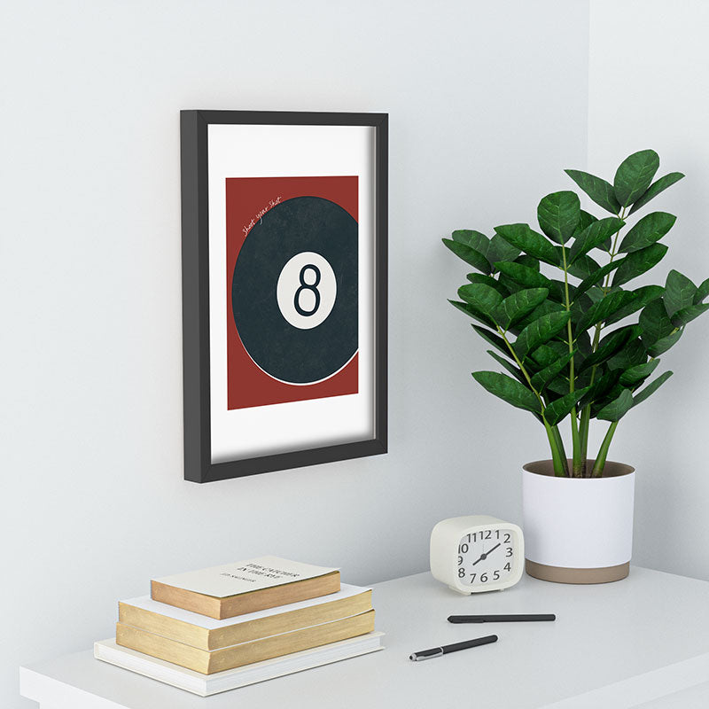 DENY Designs Vintage Games 8ball Recessed Framing Rectangle