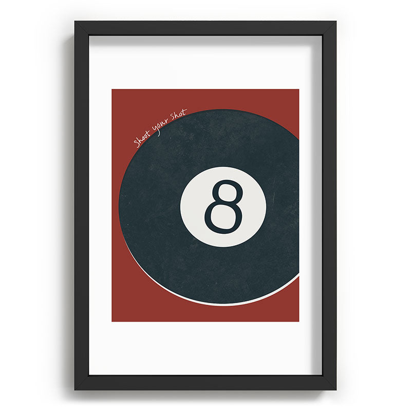 DENY Designs Vintage Games 8ball Recessed Framing Rectangle