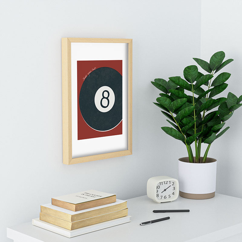 DENY Designs Vintage Games 8ball Recessed Framing Rectangle