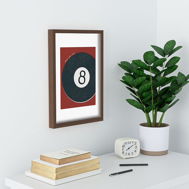 DENY Designs Vintage Games 8ball Recessed Framing Rectangle