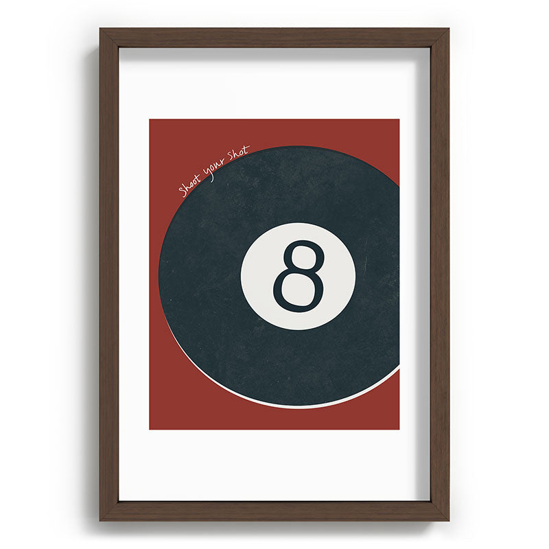 DENY Designs Vintage Games 8ball Recessed Framing Rectangle