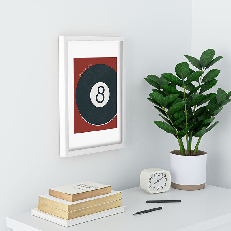 DENY Designs Vintage Games 8ball Recessed Framing Rectangle