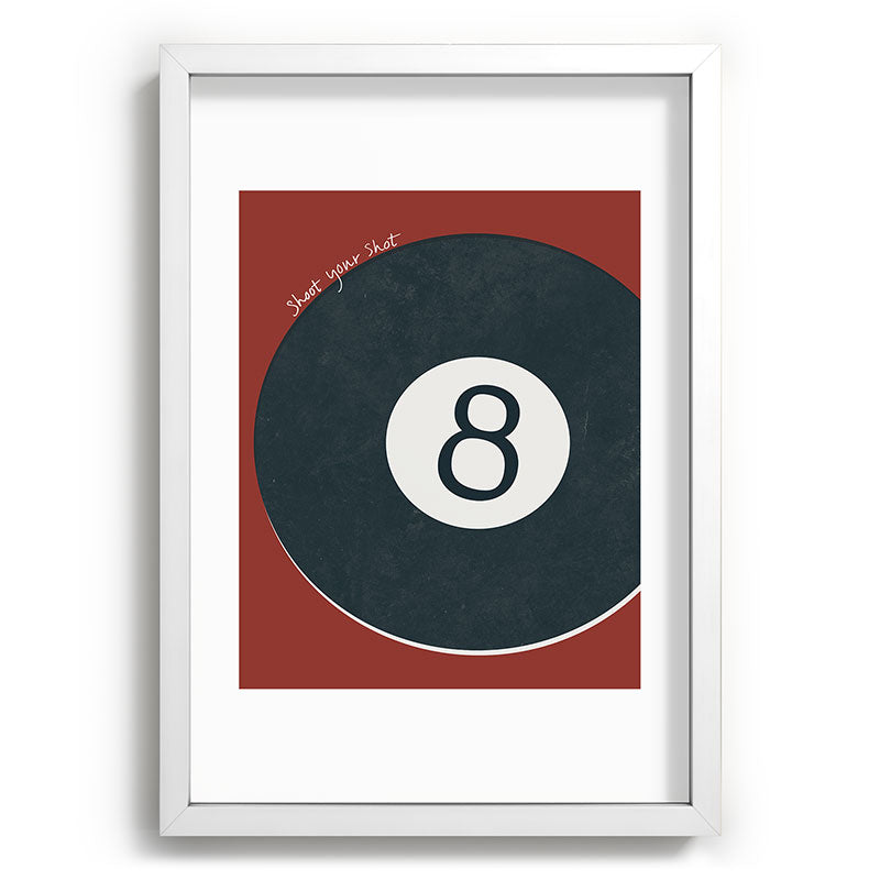 DENY Designs Vintage Games 8ball Recessed Framing Rectangle
