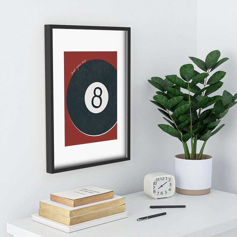 DENY Designs Vintage Games 8ball Recessed Framing Rectangle