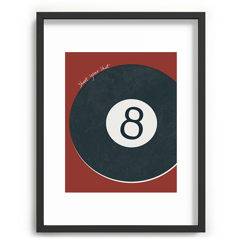 DENY Designs Vintage Games 8ball Recessed Framing Rectangle