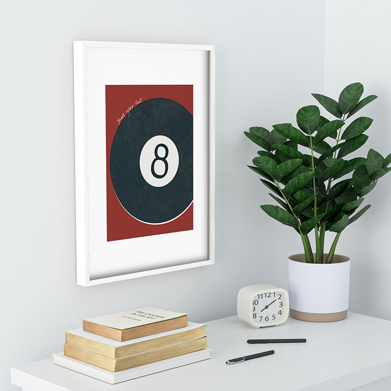 DENY Designs Vintage Games 8ball Recessed Framing Rectangle