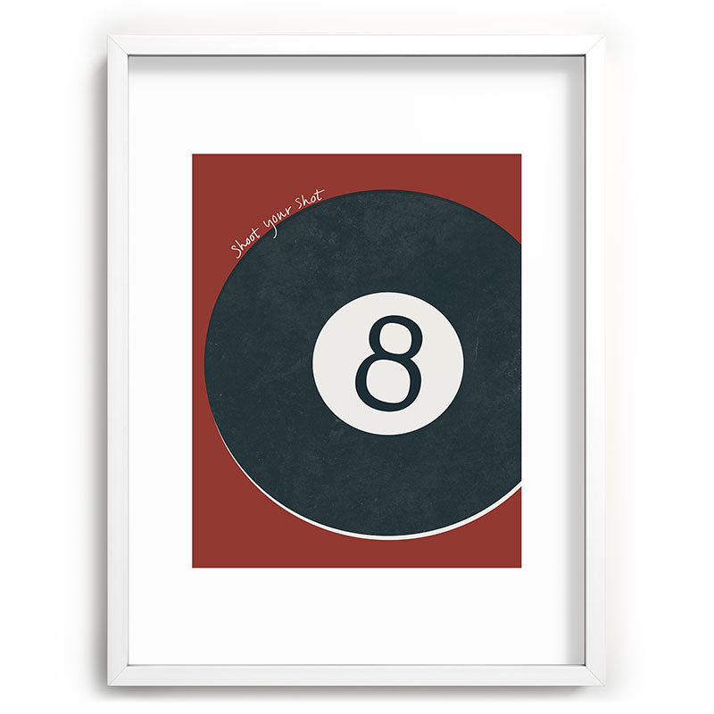 DENY Designs Vintage Games 8ball Recessed Framing Rectangle