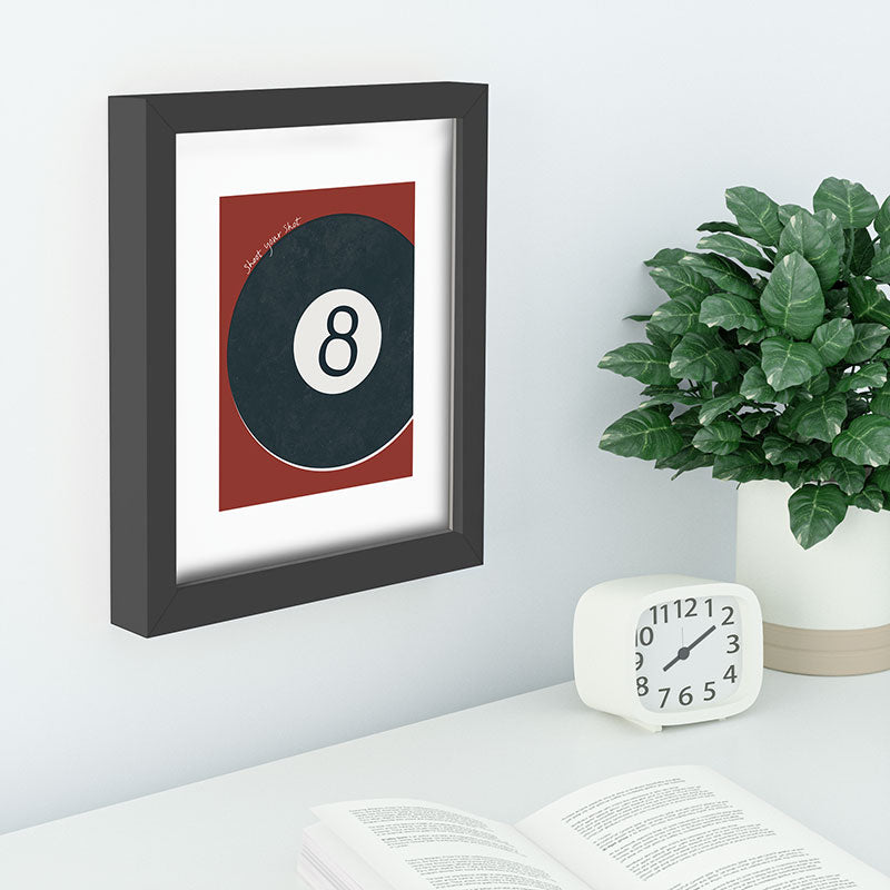 DENY Designs Vintage Games 8ball Recessed Framing Rectangle