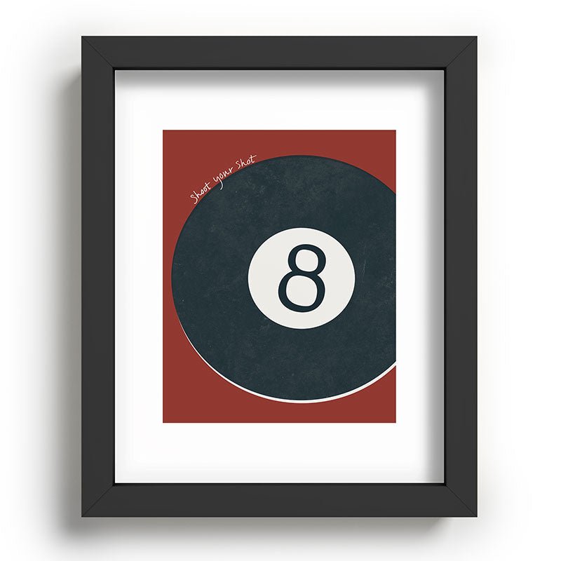 DENY Designs Vintage Games 8ball Recessed Framing Rectangle