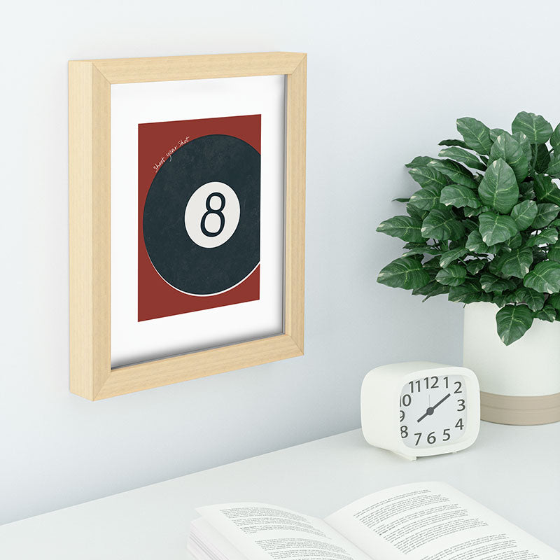 DENY Designs Vintage Games 8ball Recessed Framing Rectangle