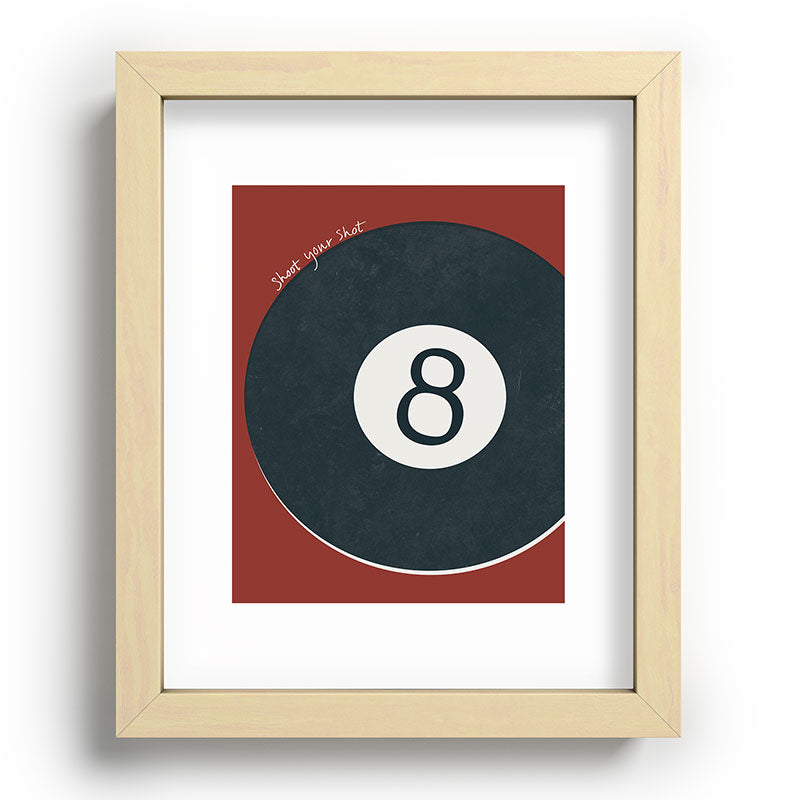 DENY Designs Vintage Games 8ball Recessed Framing Rectangle