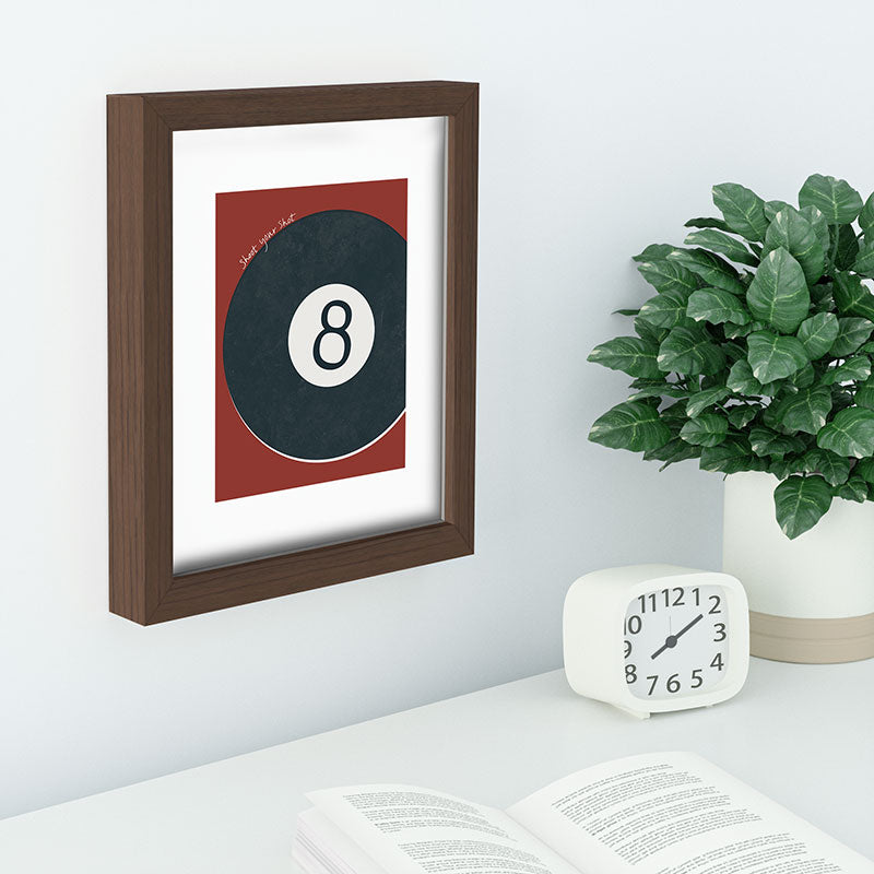 DENY Designs Vintage Games 8ball Recessed Framing Rectangle