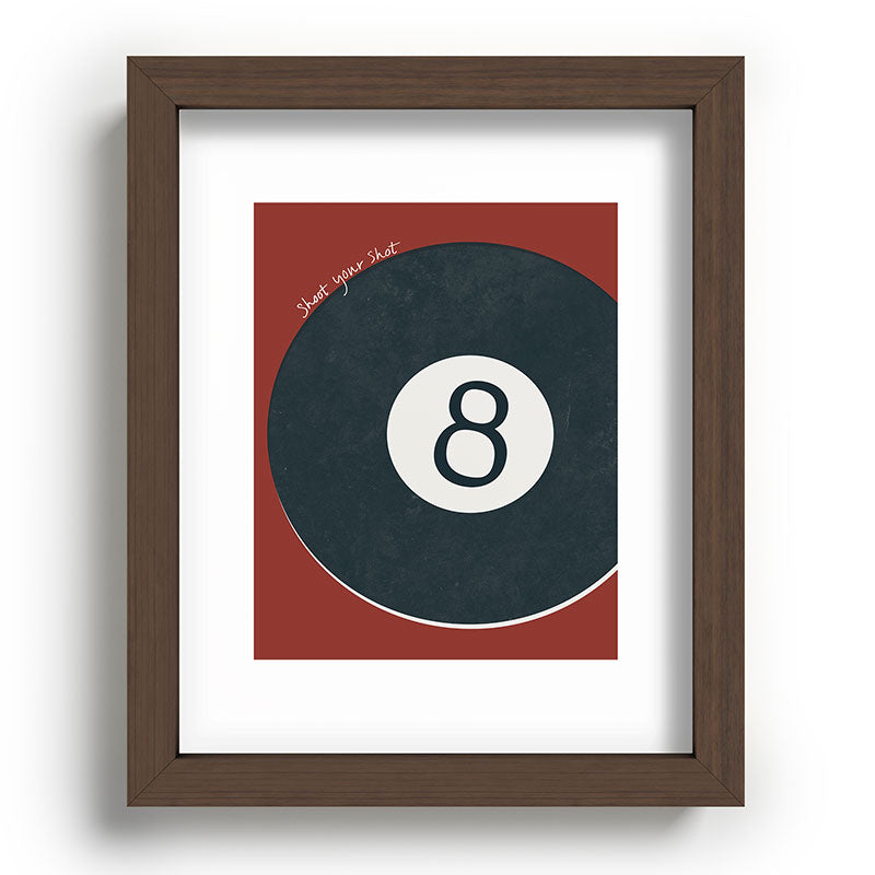 DENY Designs Vintage Games 8ball Recessed Framing Rectangle