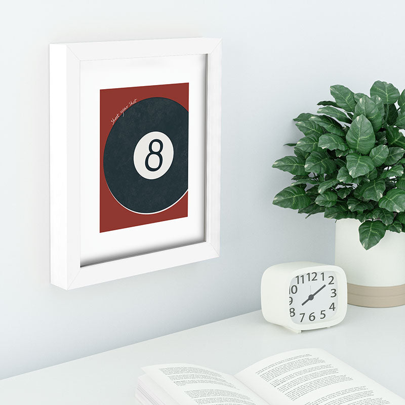 DENY Designs Vintage Games 8ball Recessed Framing Rectangle