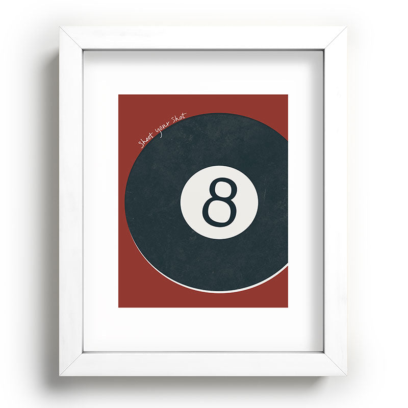 DENY Designs Vintage Games 8ball Recessed Framing Rectangle