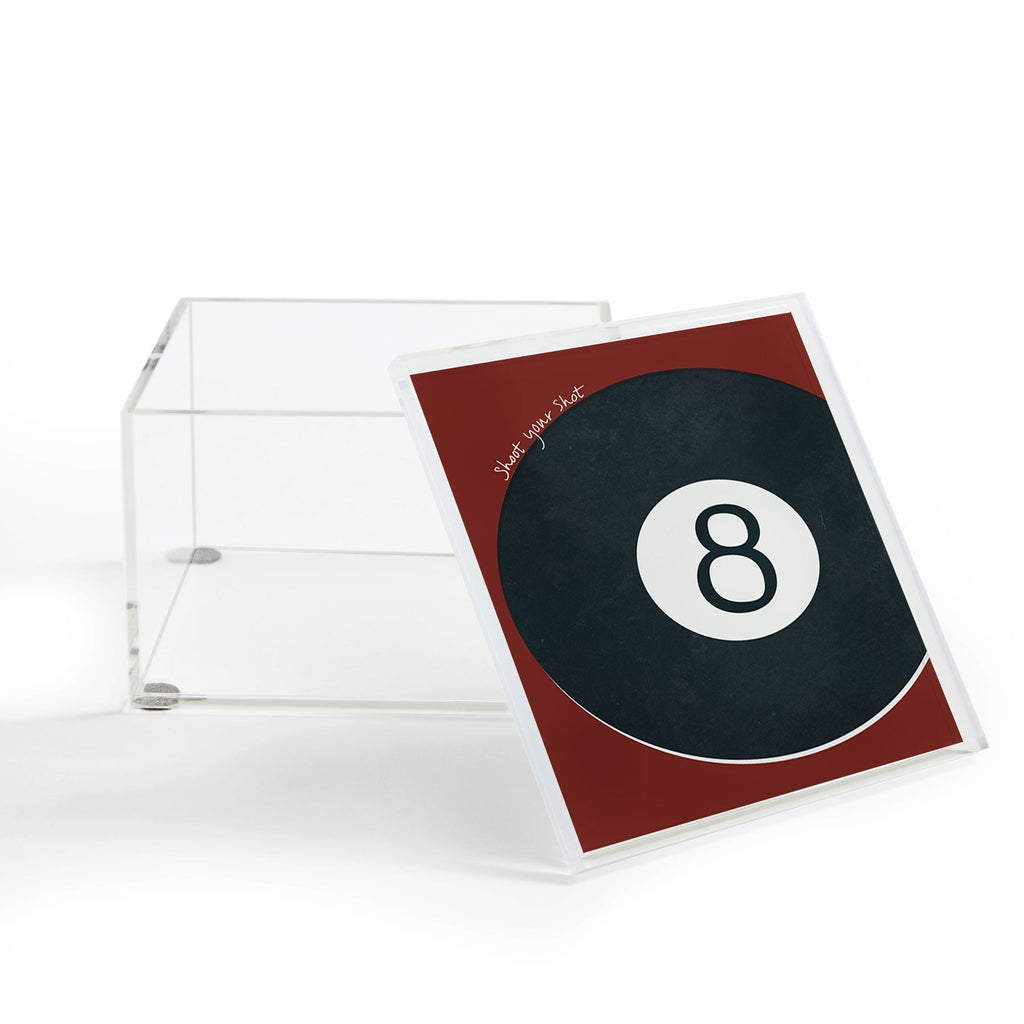 DENY Designs Vintage Games 8ball Acrylic Box