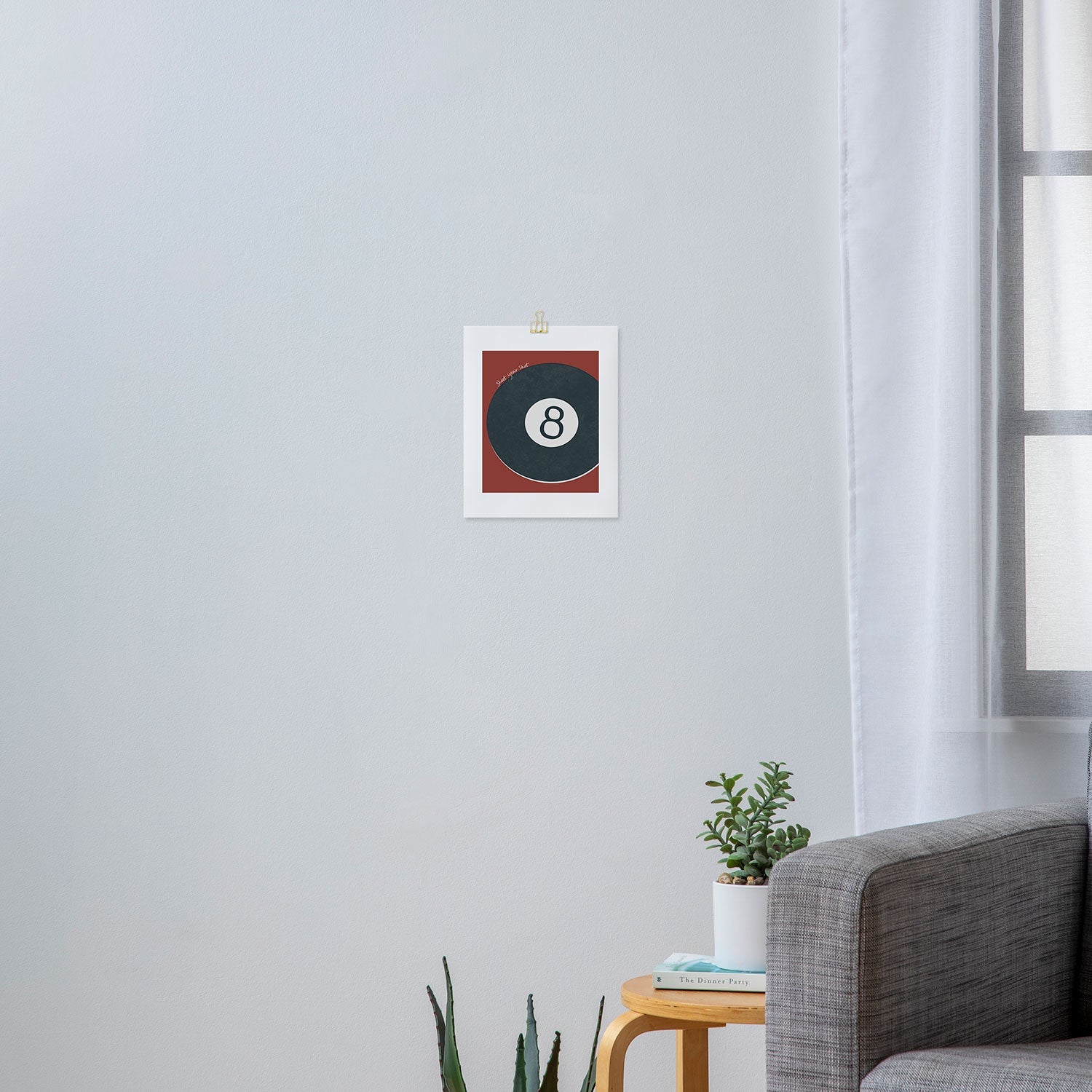 DENY Designs Vintage Games 8ball Art Print