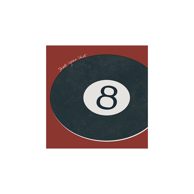 DENY Designs Vintage Games 8ball Art Print