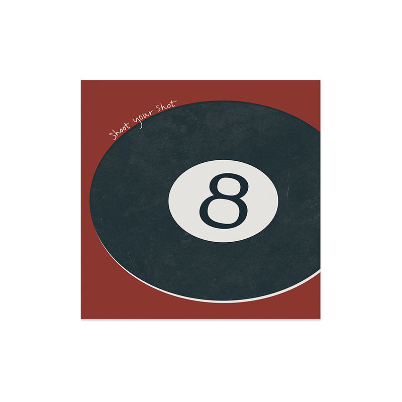 DENY Designs Vintage Games 8ball Art Print