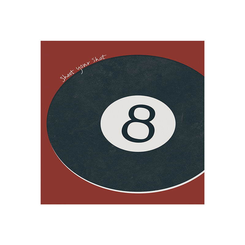 DENY Designs Vintage Games 8ball Art Print