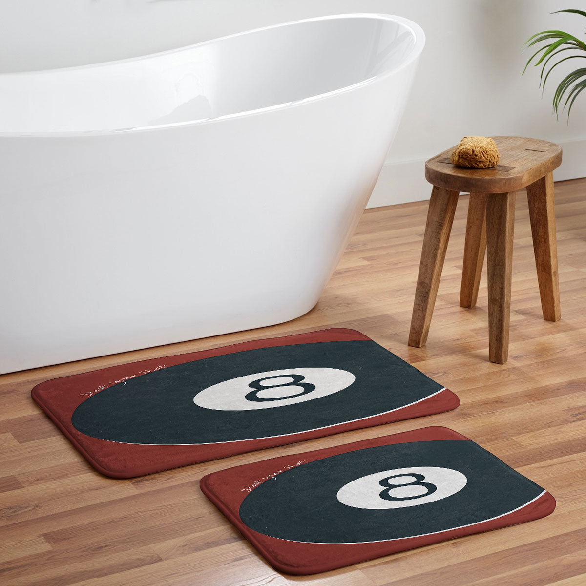 DENY Designs Vintage Games 8ball Memory Foam Bath Mat