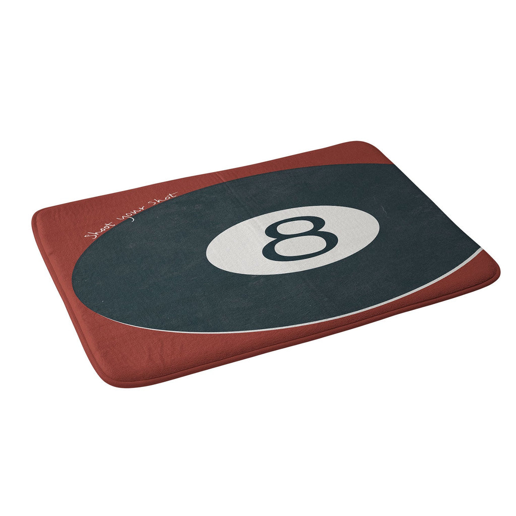 DENY Designs Vintage Games 8ball Memory Foam Bath Mat