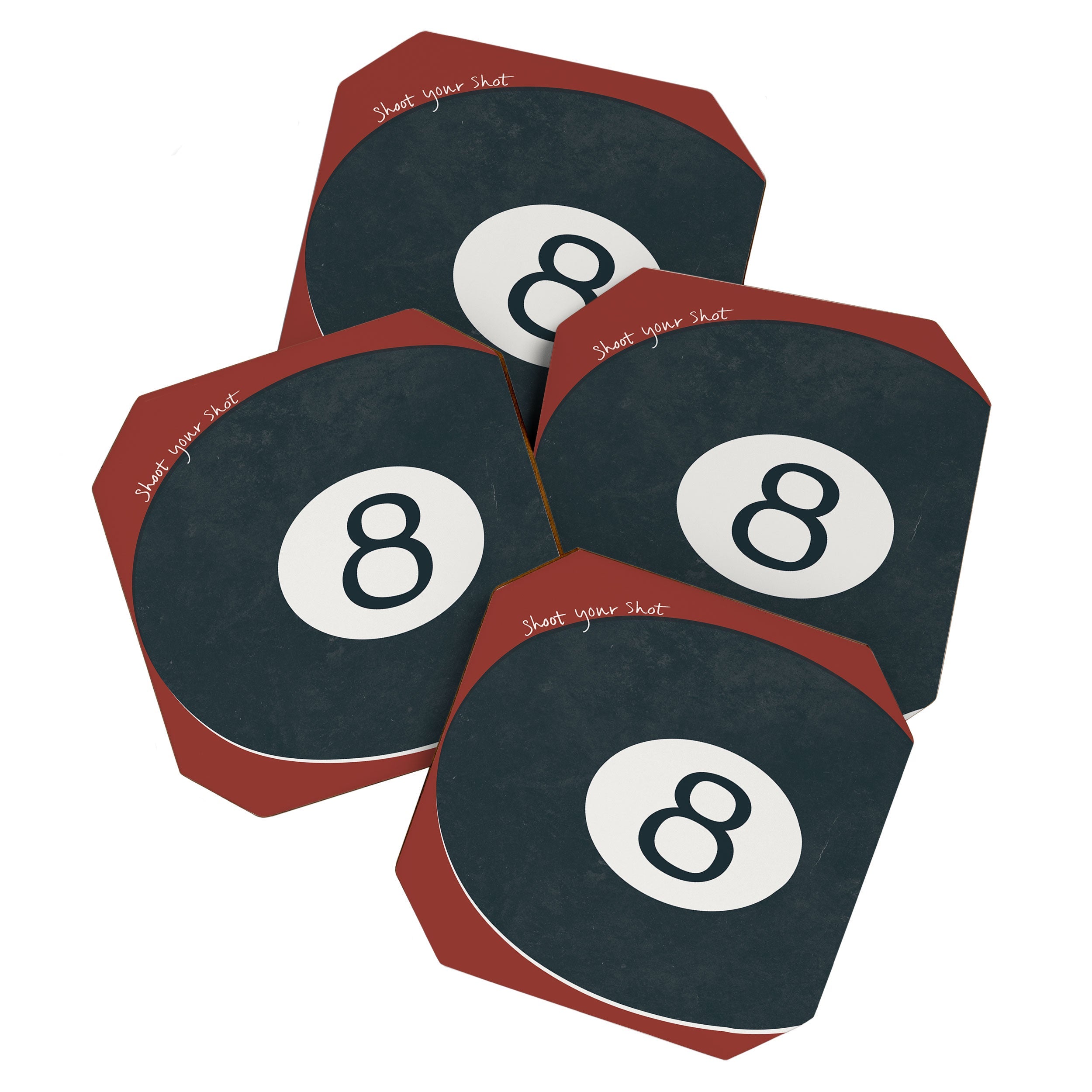 DENY Designs Vintage Games 8ball Coaster Set