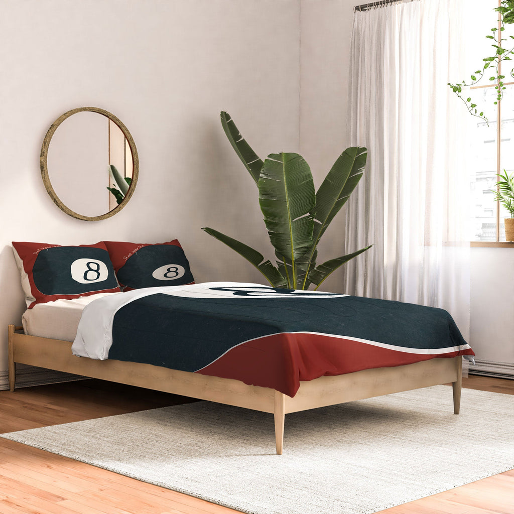 DENY Designs Vintage Games 8ball Comforter