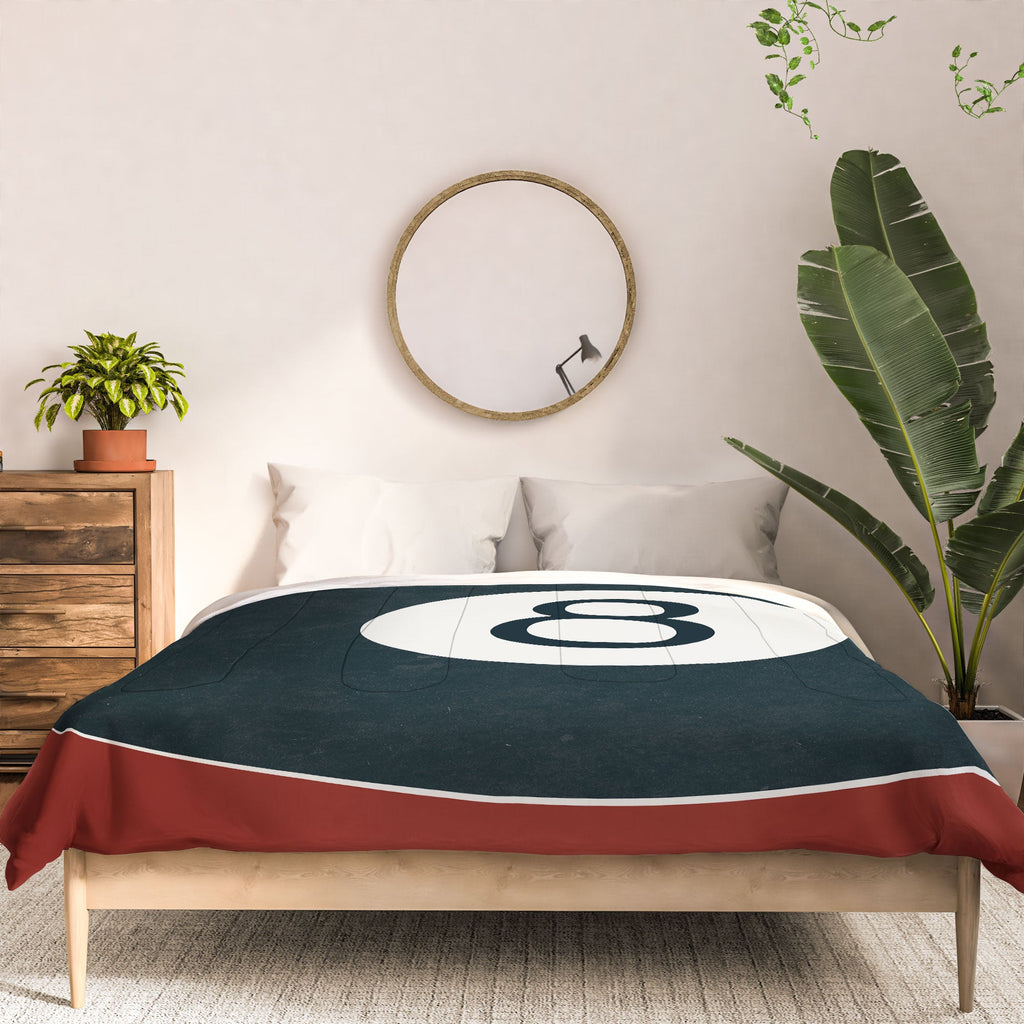 DENY Designs Vintage Games 8ball Comforter