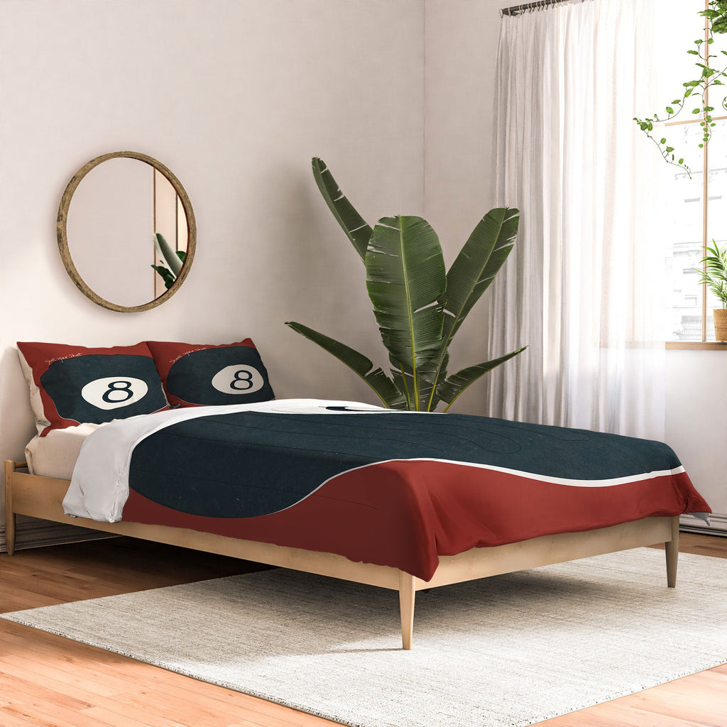 DENY Designs Vintage Games 8ball Comforter