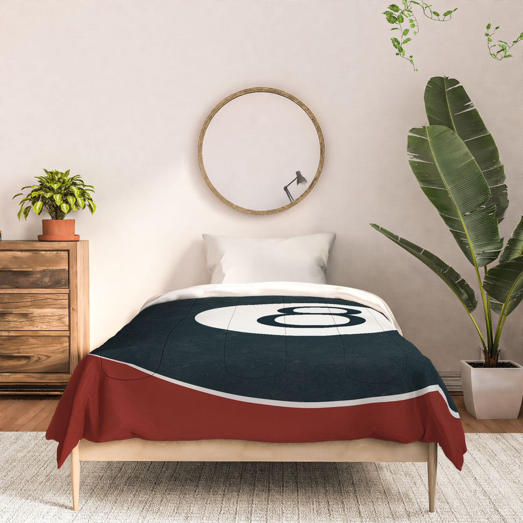 DENY Designs Vintage Games 8ball Comforter