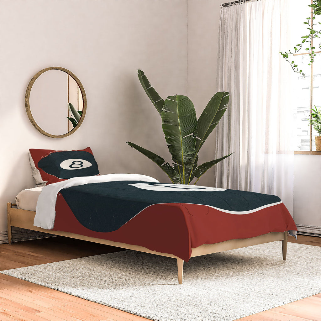 DENY Designs Vintage Games 8ball Comforter