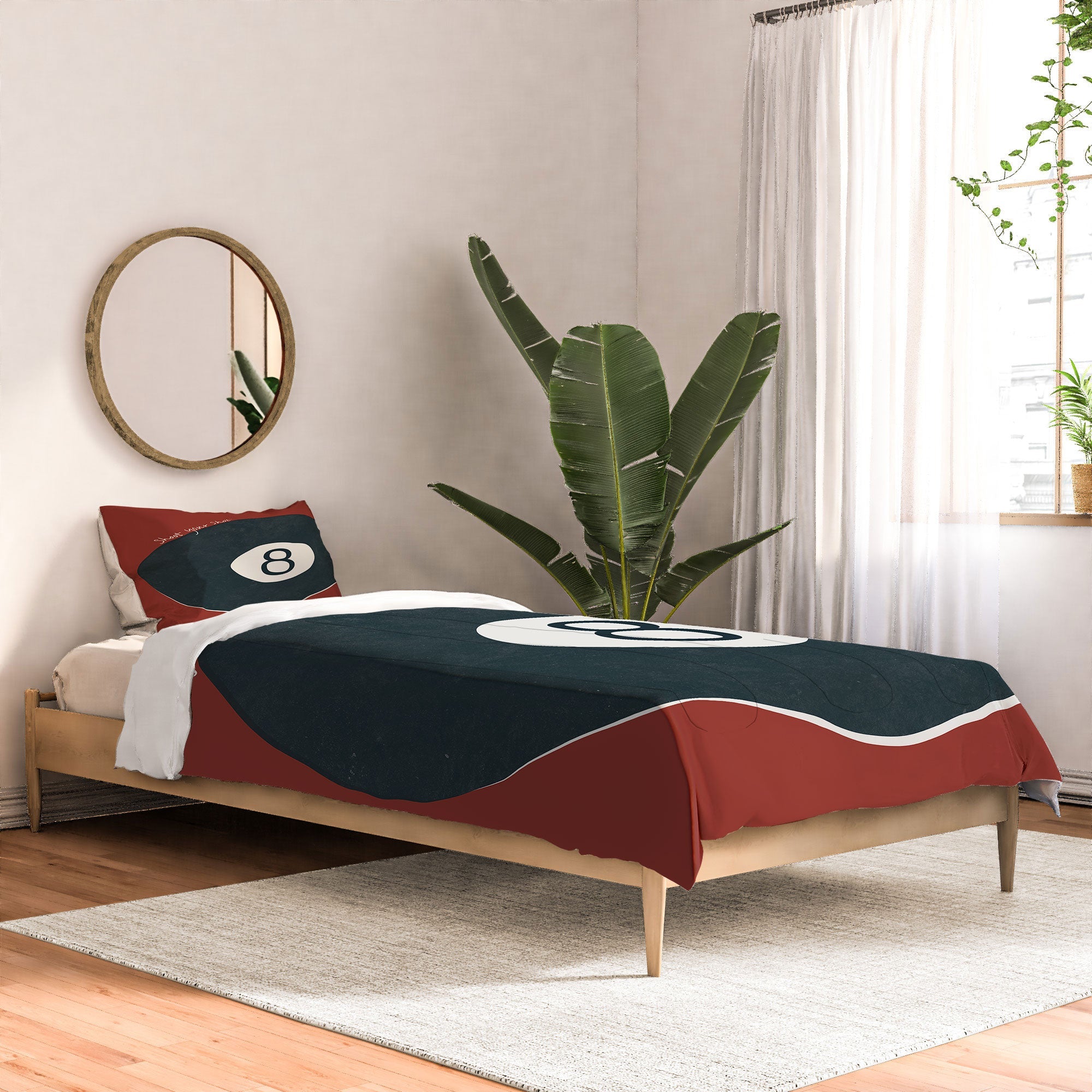 DENY Designs Vintage Games 8ball Comforter