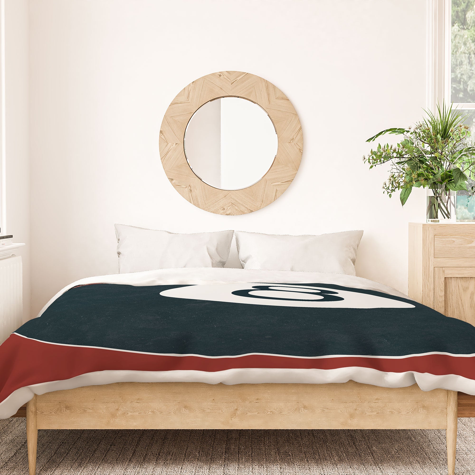 DENY Designs Vintage Games 8ball Duvet Cover