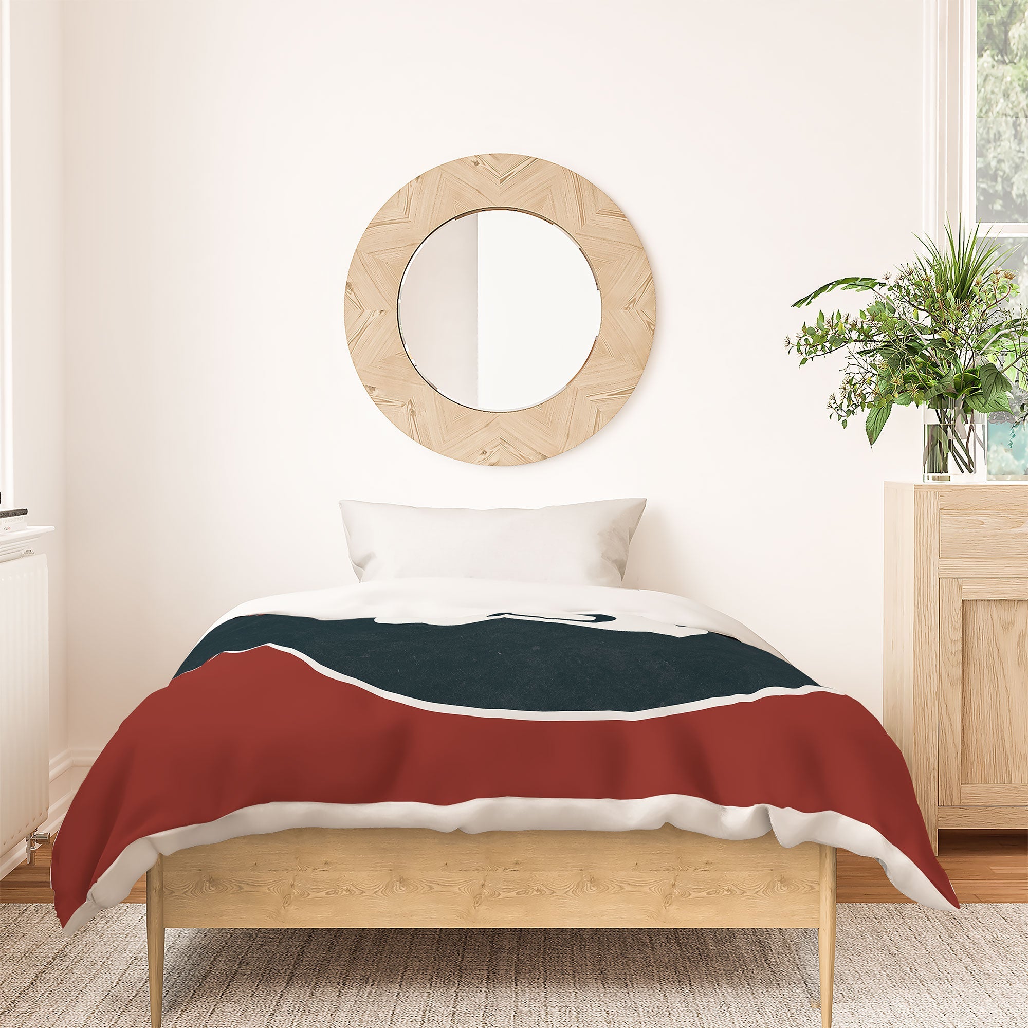 DENY Designs Vintage Games 8ball Duvet Cover