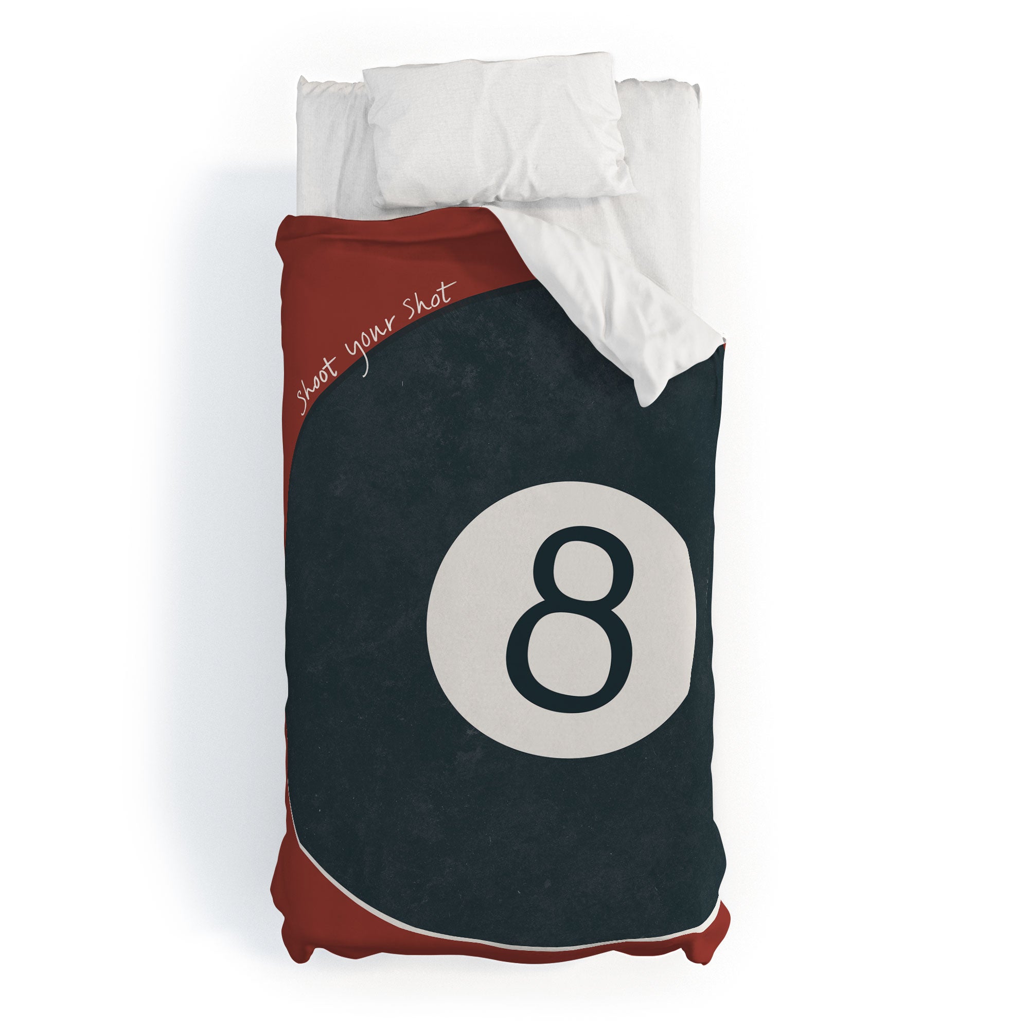 DENY Designs Vintage Games 8ball Duvet Cover