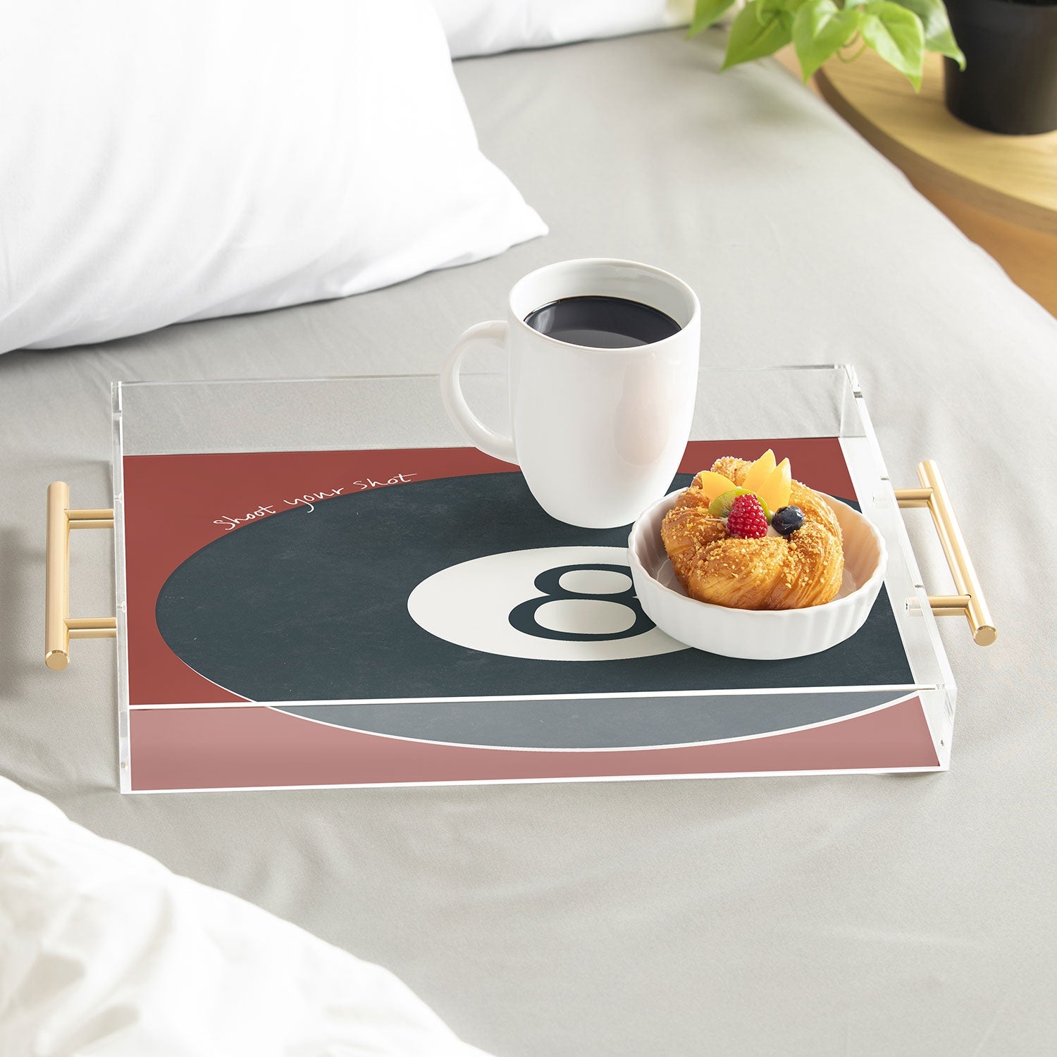 DENY Designs Vintage Games 8ball Acrylic Tray