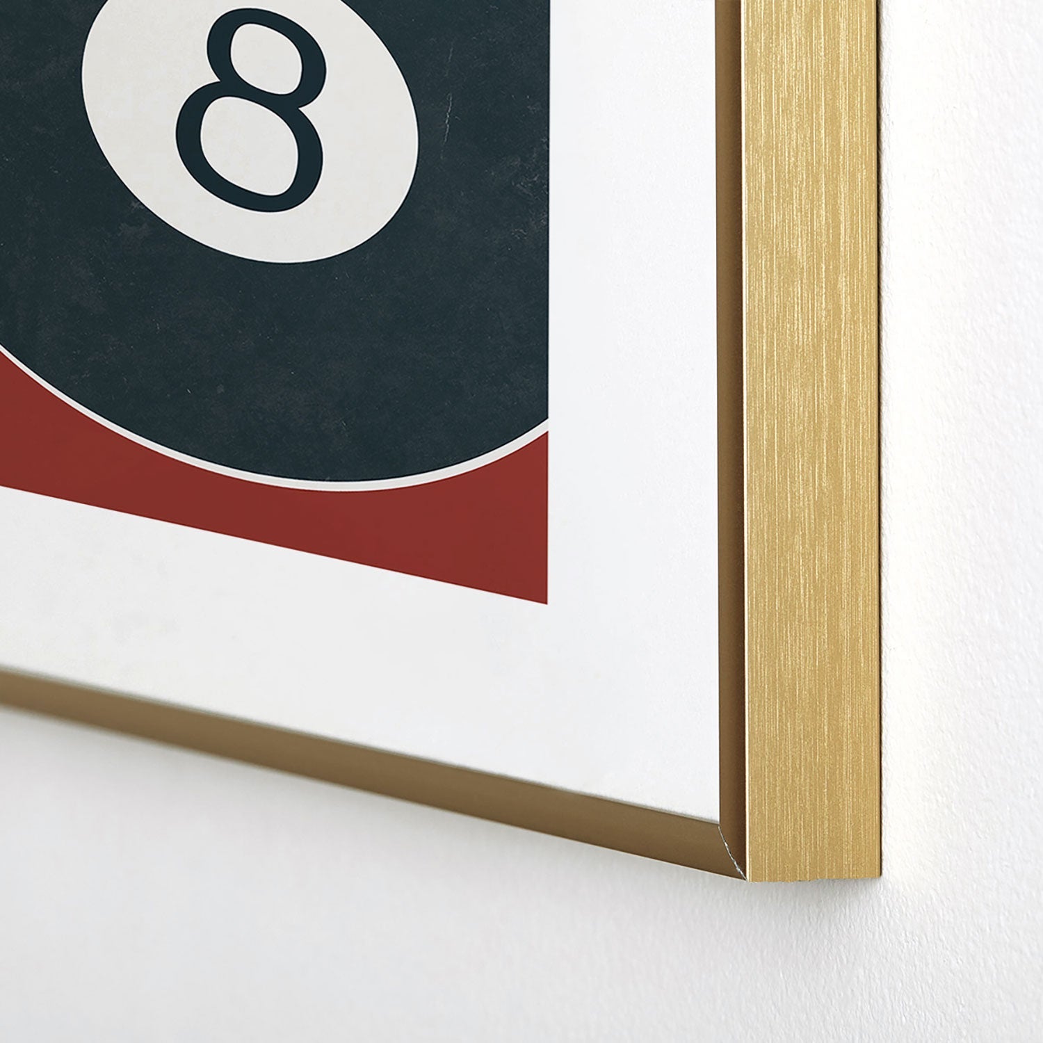 DENY Designs Vintage Games 8ball Metal Framed Art Print