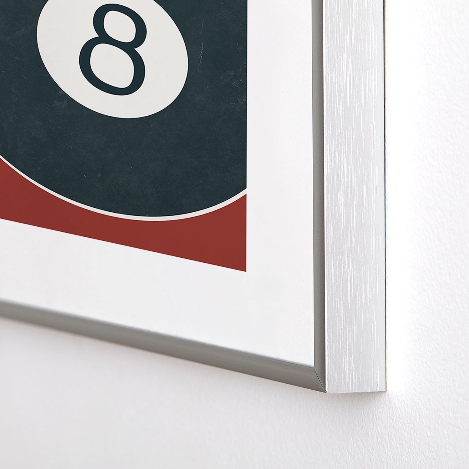DENY Designs Vintage Games 8ball Metal Framed Art Print