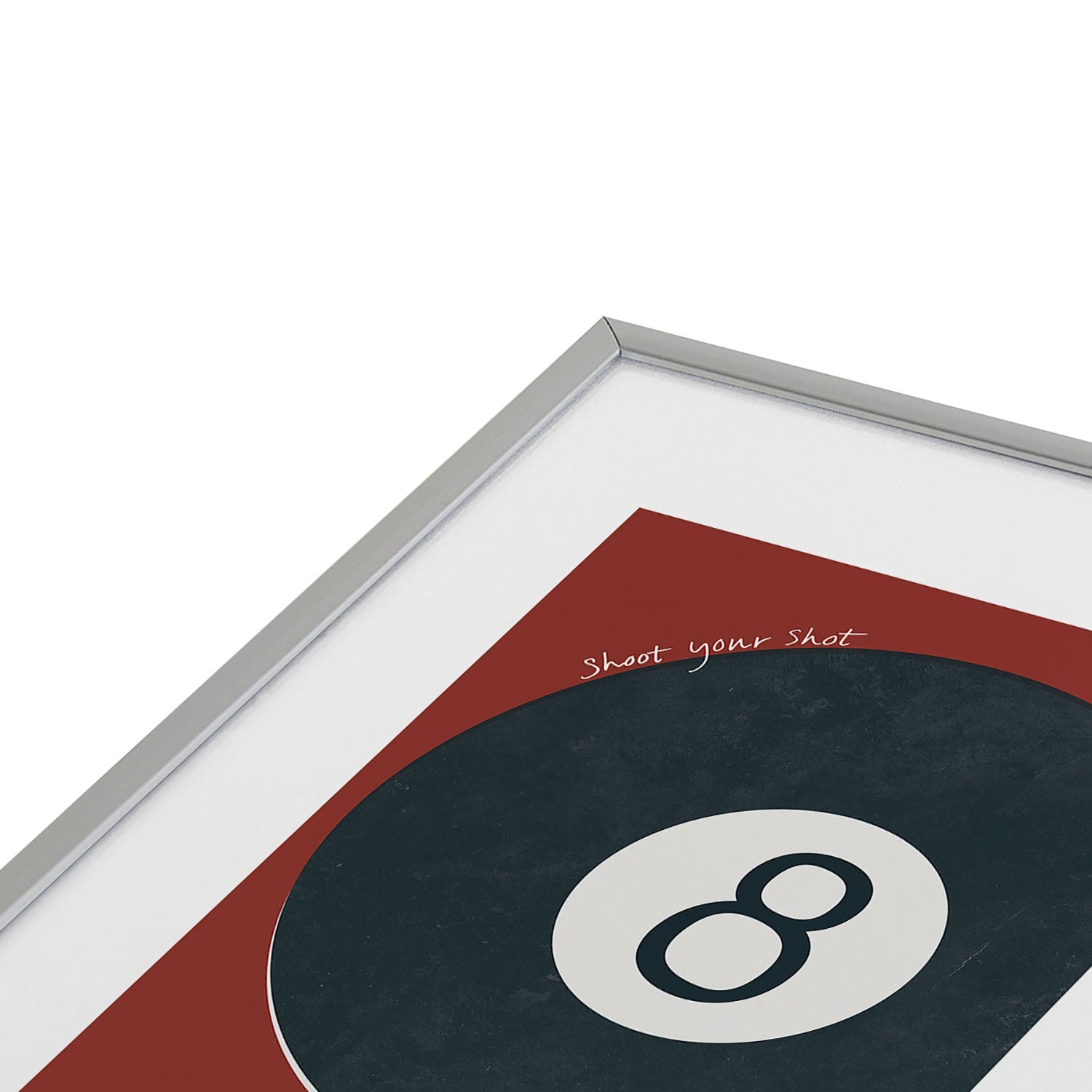 DENY Designs Vintage Games 8ball Metal Framed Art Print